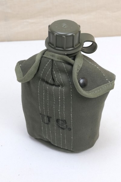 US ARMY WW2 Feldflasche + Feldflaschenbezug cover field canteen