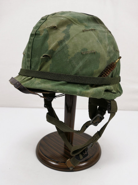 US Army VIETNAM M1C Paratrooper Stahlhelm Airborne Fallschirmjägerhelm