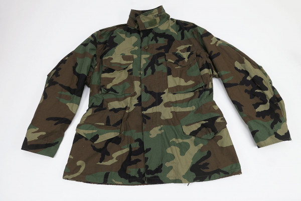Top! US Cold Weather Field Jacket M65 Feldjacke Woodland Gr. Large Reg. Biker Tarnjacke