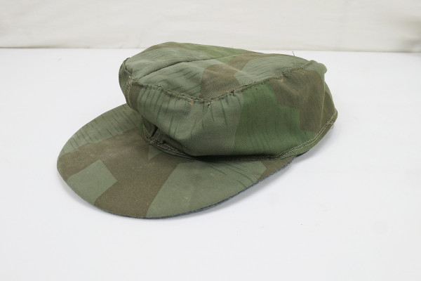 Wehrmacht Tarnmütze Einheits Feldmütze Gr.59 splittertarn 1943 ORIGINAL STOFF
