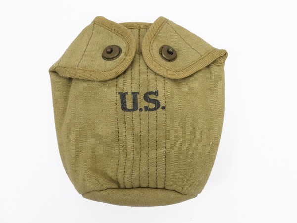 US ARMY WW2 khaki Feldflaschenbezug cover field canteen Bezug Feldflasche
