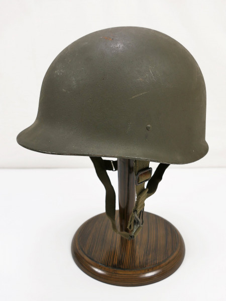 Original BW Bundeswehr Helm alte Art Stahlhelm 57-61 80er Jahre beschädigt