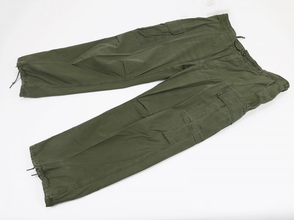 US ARMY Vietnam Original Trousers Man's Cotton WR Poplin Rip Stop OG 107 Feldhose Gr. XL 1969 !!!