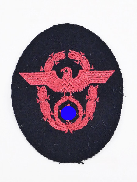 Feuerlösch Polizei Ärmeladler Ärmelabzeichen Uniform Adler auf Dunkelblauem Untergrund