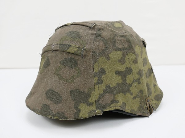 #AA Waffen SS Stahlhelm Helmbezug Eichenlaub Helmtarnbezug aus original Tarn Stoff
