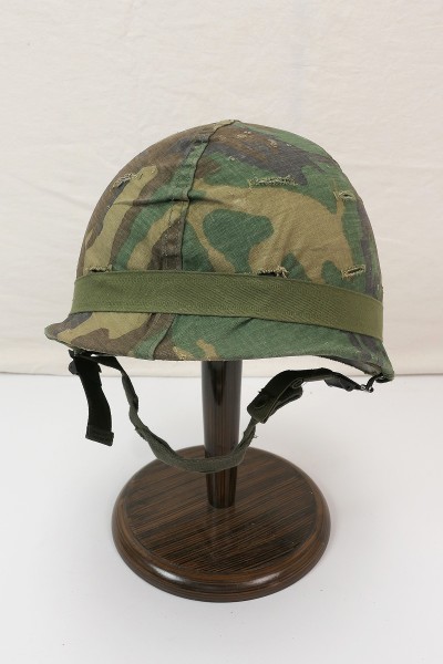 US ARMY Stahlhelm M1 Woodland Camouflage - Glocke Innenhelm Helmbezug