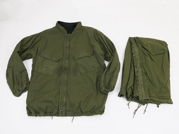US ARMY Overgarment Chemical Protective - Anzug Set Jacke Hose Oliv Medium / Large 1970's