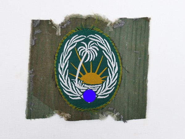 Afrikakorps Heer Ärmelabzeichen für Sonderverband 288 auf original splittertarn Stoff