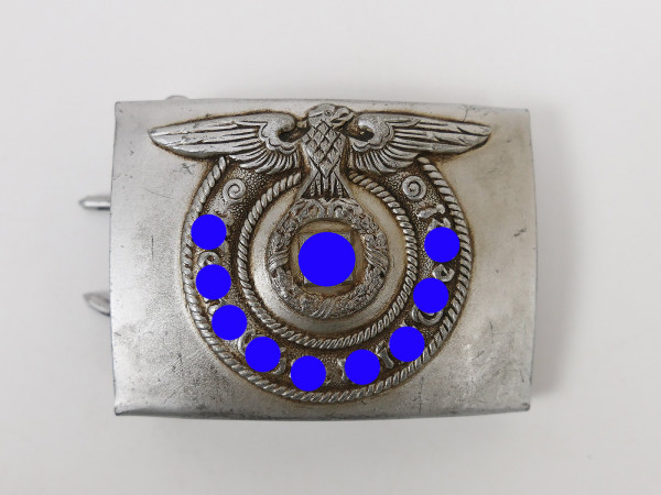 Waffen SS RZM Koppelschloss Eisen mit toller Patina