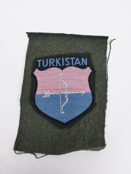 Ärmelabzeichen Uniform Ärmelschild Freiwilligen Elite Kasachstan Turkistan auf Stoff Feldbluse