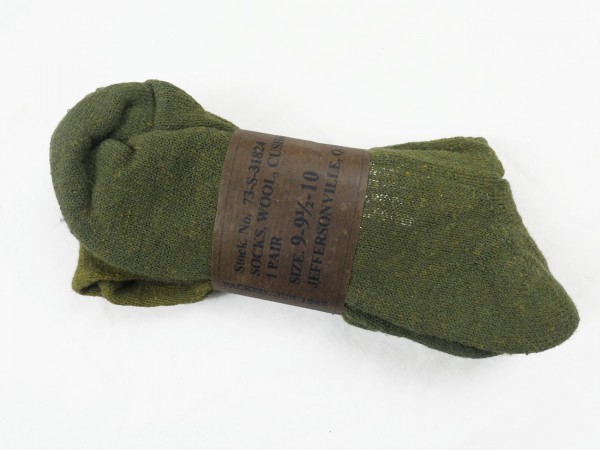 Original US ARMY WW2 Stiefel Socken size 9-9.5-10 socks wool
