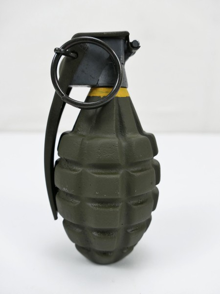 US ARMY DEKO MK2 Grenade Pineapple Ananas Handgranate Metall Granate zerlegbar
