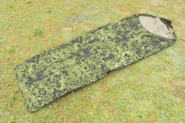 #3 HMAK Regenschutz der dänischen Armee Größe N Biwaksack 1999 Sleeping Bag Cover Flecktarn