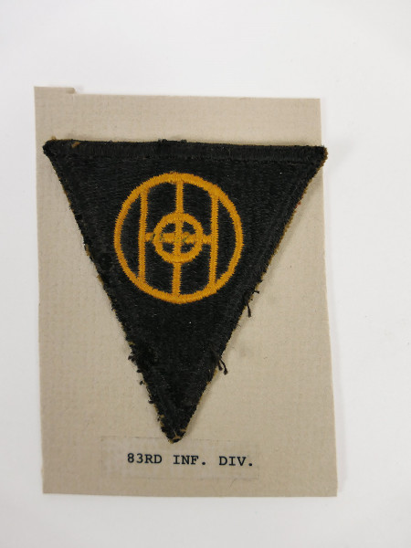 Original US ARMY WW2 Infanterie Divisionsabzeichen Patch - 83rd Infantry Division Abzeichen