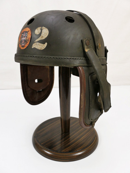 EINZELSTÜCK US WW2 602nd Tank Destroyer HELLCAT Panzer Helm Tanker helmet M-1938 Panzerhelm