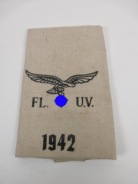 Wehrmacht Handtuch Geschirrhandtuch Luftwaffe Fl. UV. 1942 Unterkunft Kantine