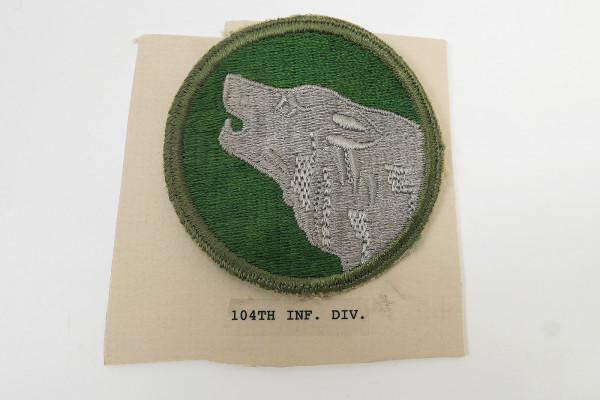 Original US ARMY WW2 Infanterie Divisionsabzeichen Patch - 104th Infantry