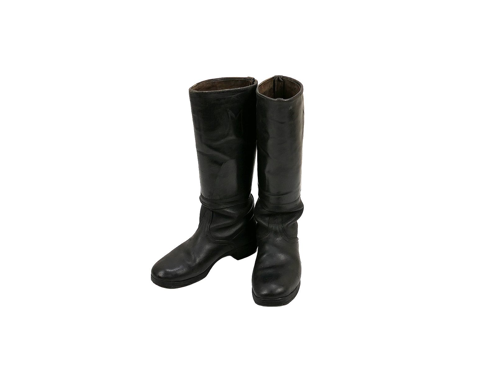 Original Wehrmacht Offiziers Leder Stiefel Knobelbecher Schaftstiefel ...