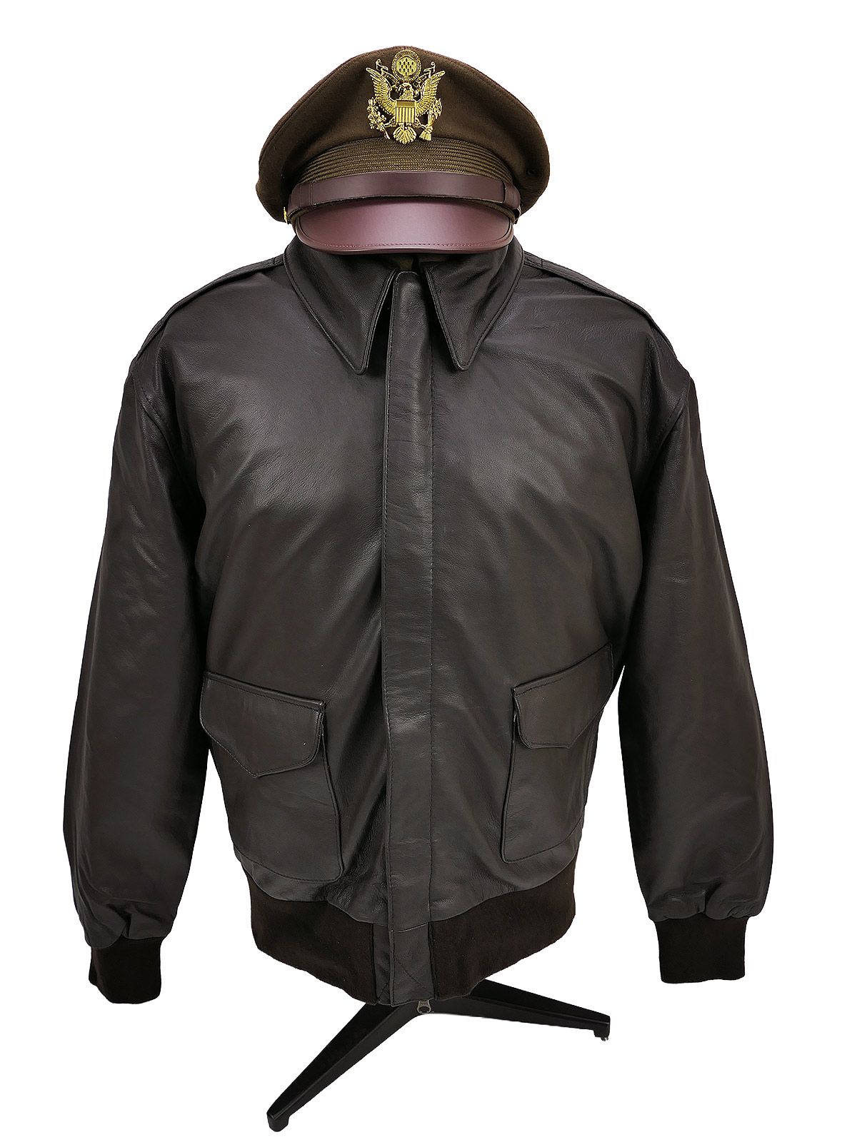 USAF WW2 A2 Flight Jacket Fliegerjacke A-2 Pilotenjacke Lederjacke ...