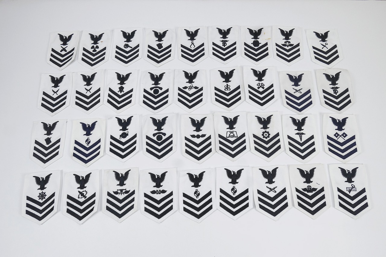 #C US Navy Rating Patches Dienstgrad Tätigkeits Abzeichen 36 St. USN ...