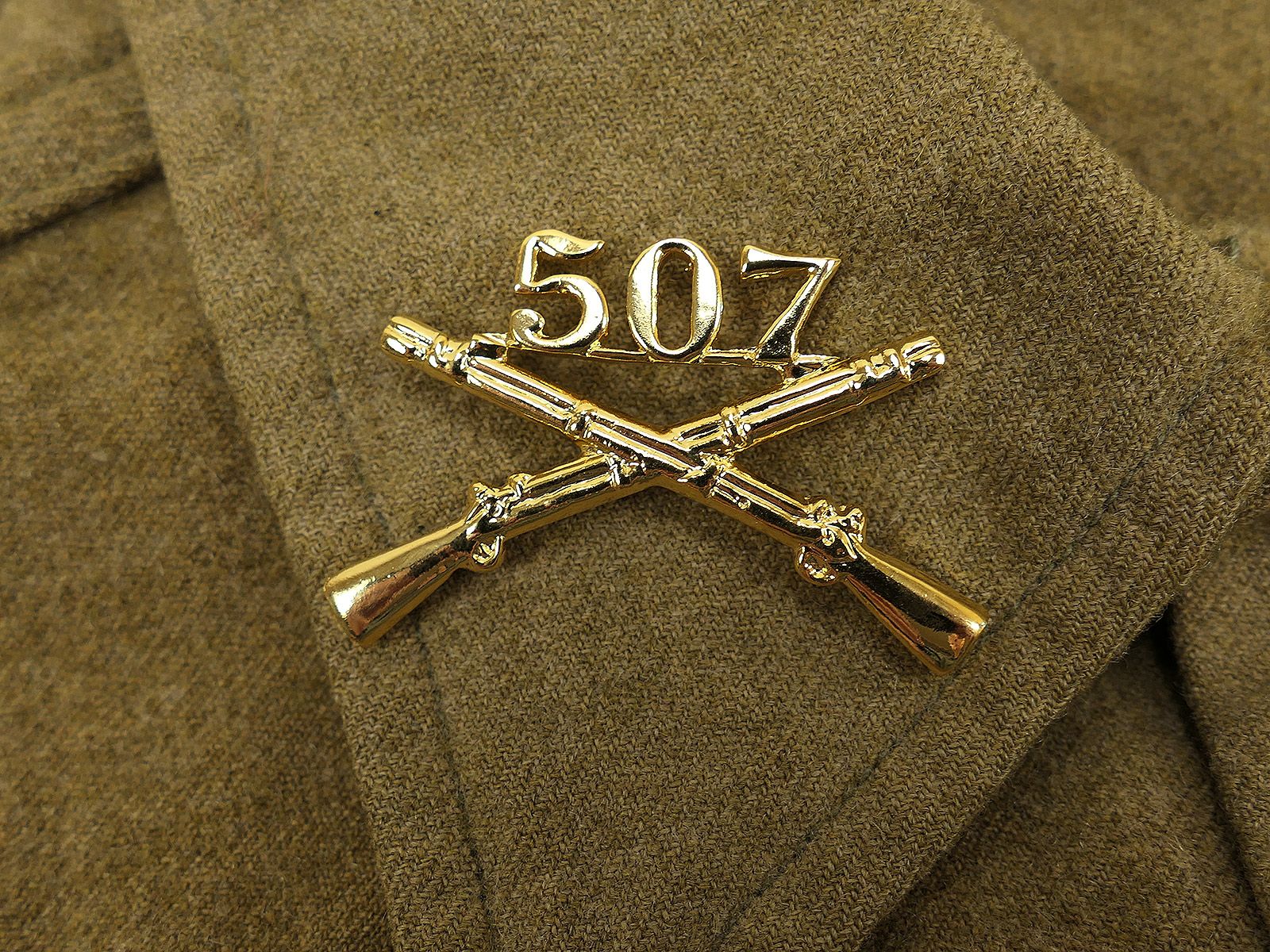 US Army 507th Parachute Infantry PIR BOS officer branch of service ...