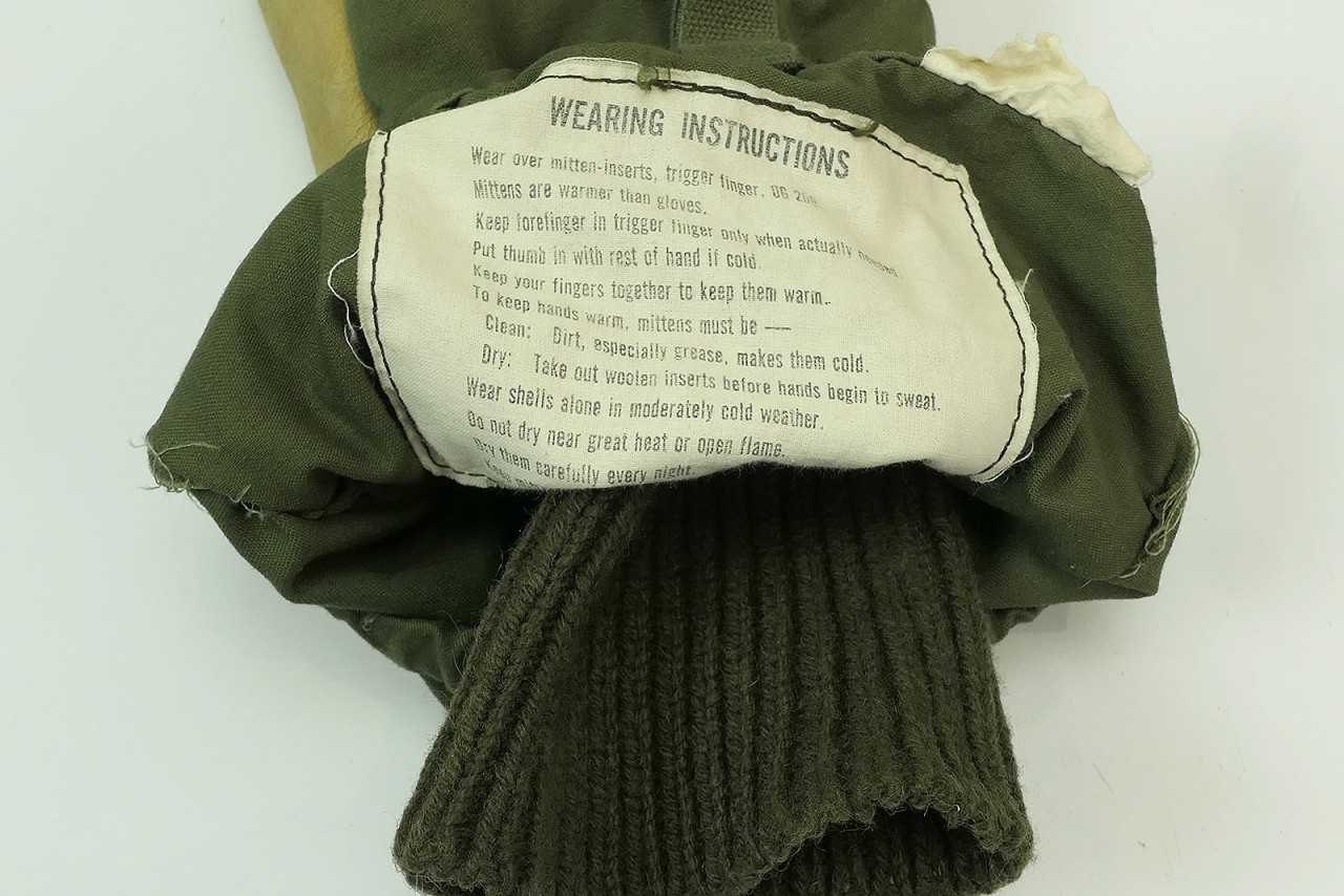 US ARMY Vietnam Cold Weather Trigger Finger Wool + Shell Gloves ...